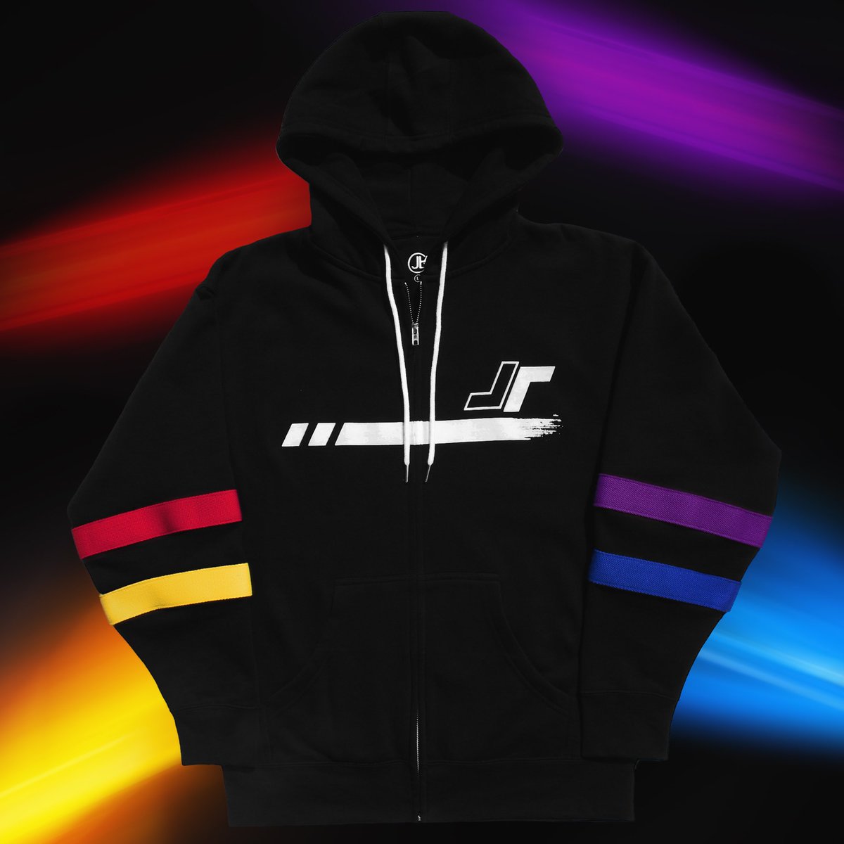 ‘Chromatic’ Zip-up Hoodies drop this Friday, 1/17. Part of our JRchive series 🐰🎨