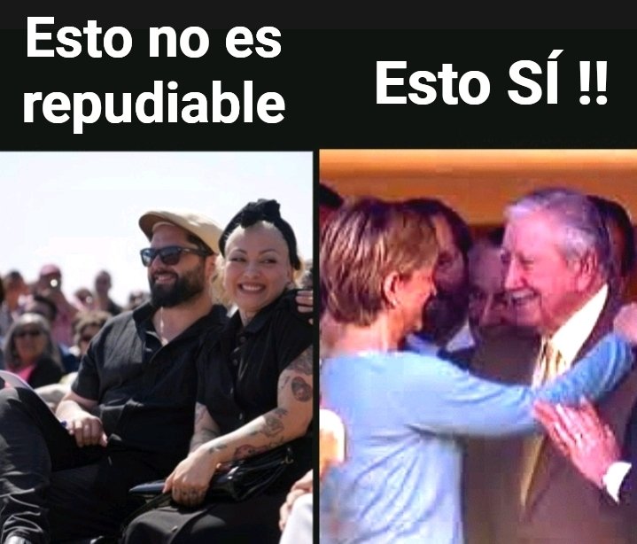 Incorru47125032's tweet photo. Para la mente retorcida de la derecha, el hecho que el Presidente Gabriel Boric aparezca junto a la gran Mon Laferte es repudiable.🤯.
Yo diría que hay otras cosas que si merecen el repudio generalizado.👇🏼 Como adorar a Pinochet por ejemplo.
¿Estás de acuerdo? https://t.co/vOGvctrU47