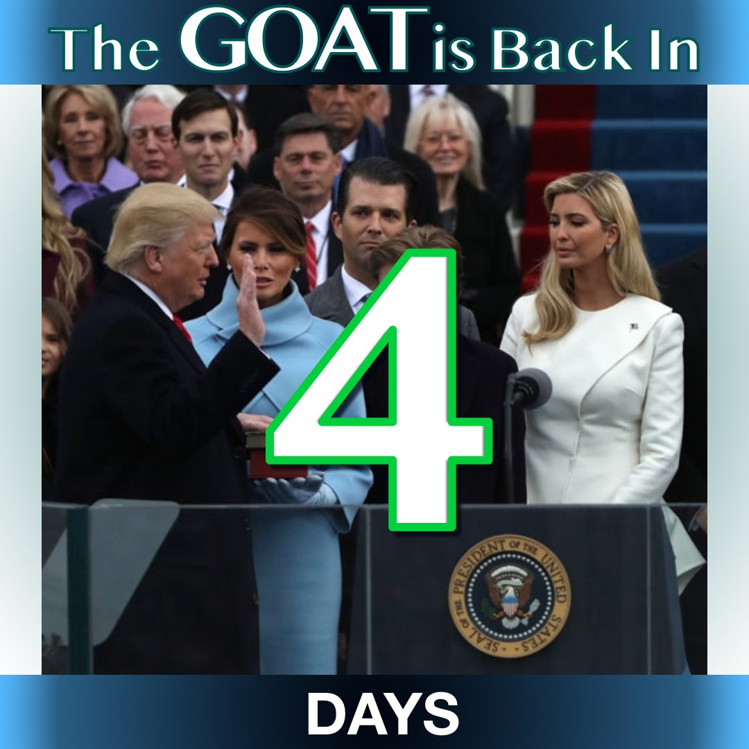 Today is January 16, 2025 There are 4 days until the inauguration of Donald Trump as the 47th President of the United States of America.