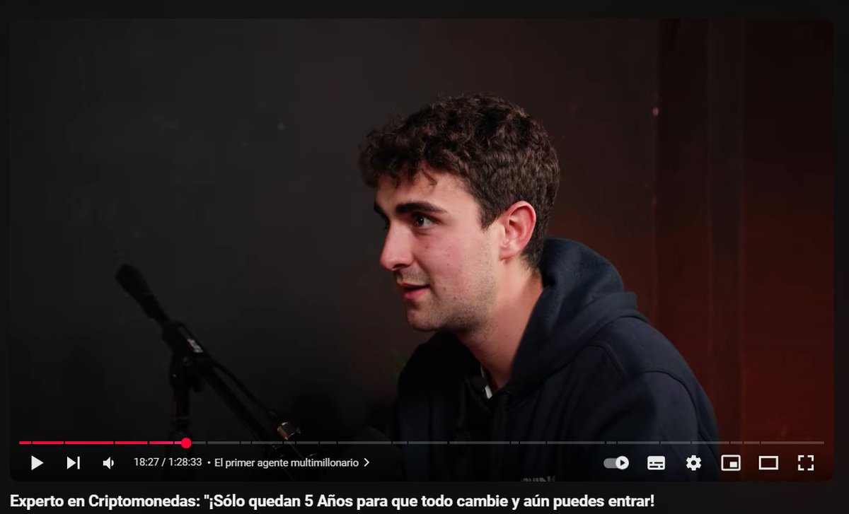 La predicción se ha cumplido a la perfección. 1 año y medio después, aquí lo tenemos.

Este vendehumos de manual (de los más tochos de España) ha vuelto, a lo grande. 

Pagando para salir en Tengo Un Plan. En sus inicios les tenía respeto a los chavales del podcast, pero tras ver