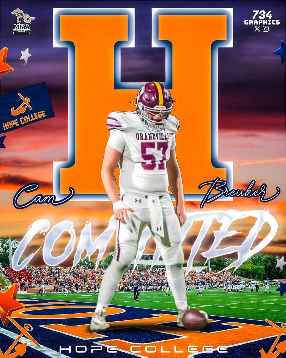 Cam Breuker (@cbreuker11) on Twitter photo After a ton of prayer and consideration, I couldn’t be more excited to announce my commitment to <a href="/HopeCollegeFB/">Hope College Football</a>. I want to thank Jesus Christ for giving me this opportunity to further pursue my faith and continue to play a sport I love. I also want to thank my family and coaches. After a ton of prayer and consideration, I couldn’t be more excited to announce my commitment to <a href="/HopeCollegeFB/">Hope College Football</a>. I want to thank Jesus Christ for giving me this opportunity to further pursue my faith and continue to play a sport I love. I also want to thank my family and coaches.
