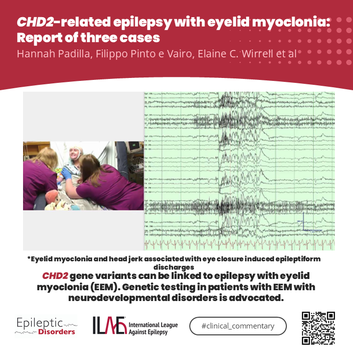 Epileptic Disorders (@epidisorders) on Twitter photo 🧠Spotlight on #CHD2-Related #Epilepsy with Eyelid Myoclonia: study highlights 3 cases linking CHD2 pathogenic variants to drug-resistant EEM.
📃 onlinelibrary.wiley.com/doi/full/10.10…
<a href="/KMSmithMD/">Kelsey Smith, MD</a> <a href="/giocastellucci/">Giovanni Castellucci, MD, MS</a> <a href="/CyChuan/">Yong Chuan Chee</a> <a href="/AlinaIvaniuk/">Alina Ivaniuk 🇺🇦</a> <a href="/AnphyLab/">The AnPhy Lab</a> <a href="/joanajribeiro/">Joana Ribeiro</a> <a href="/SheikhISMD/">irfan sheikh 伊凡</a> <a href="/SBeniczky/">Sandor Beniczky</a> <a href="/curechd2/">Coalition to Cure CHD2</a> 🧠Spotlight on #CHD2-Related #Epilepsy with Eyelid Myoclonia: study highlights 3 cases linking CHD2 pathogenic variants to drug-resistant EEM.
📃 onlinelibrary.wiley.com/doi/full/10.10…
<a href="/KMSmithMD/">Kelsey Smith, MD</a> <a href="/giocastellucci/">Giovanni Castellucci, MD, MS</a> <a href="/CyChuan/">Yong Chuan Chee</a> <a href="/AlinaIvaniuk/">Alina Ivaniuk 🇺🇦</a> <a href="/AnphyLab/">The AnPhy Lab</a> <a href="/joanajribeiro/">Joana Ribeiro</a> <a href="/SheikhISMD/">irfan sheikh 伊凡</a> <a href="/SBeniczky/">Sandor Beniczky</a> <a href="/curechd2/">Coalition to Cure CHD2</a>