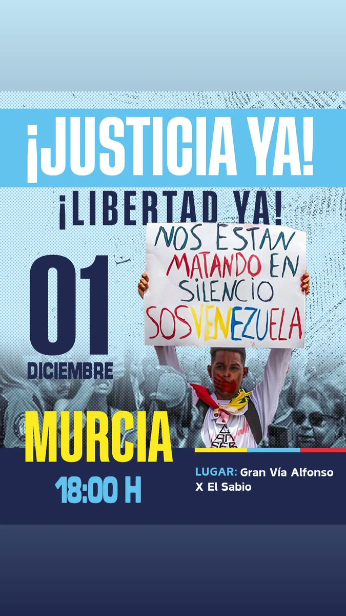 EscarletPinero's tweet image. Prohibido olvidarles! Estos son solo algunos de los rostros de las víctimas de crímenes de lesa humanidad perpetrados por la dictadura de Maduro. 

Es un deber de la diáspora venezolana alzar la voz en su defensa y así lo hicimos en Murcia el #01Dec del 2024 #HastaElFinal🇻🇪