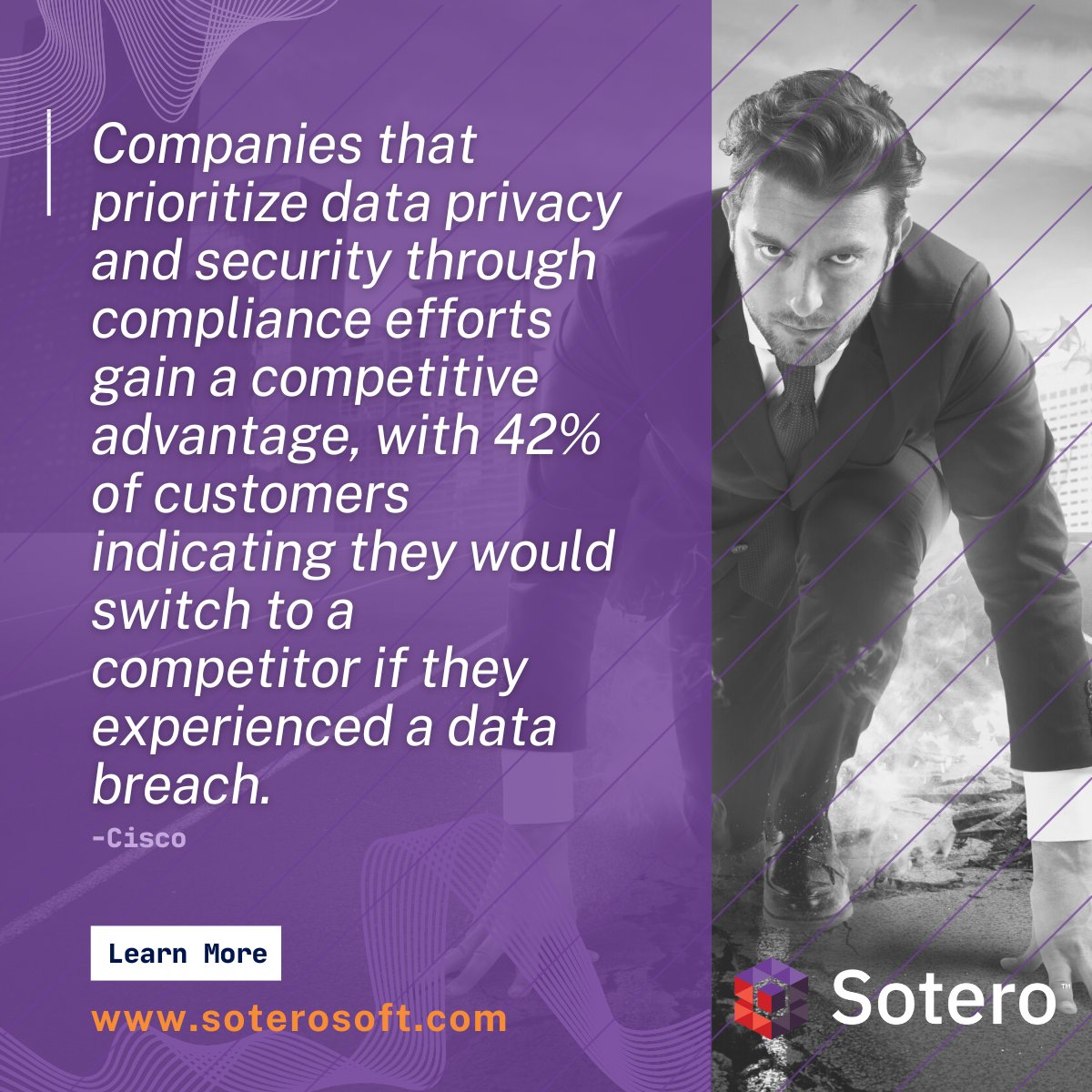 Enhance your competitive edge with Sotero's solutions for hassle-free data compliance.

#datacompliance
#Datasecurity