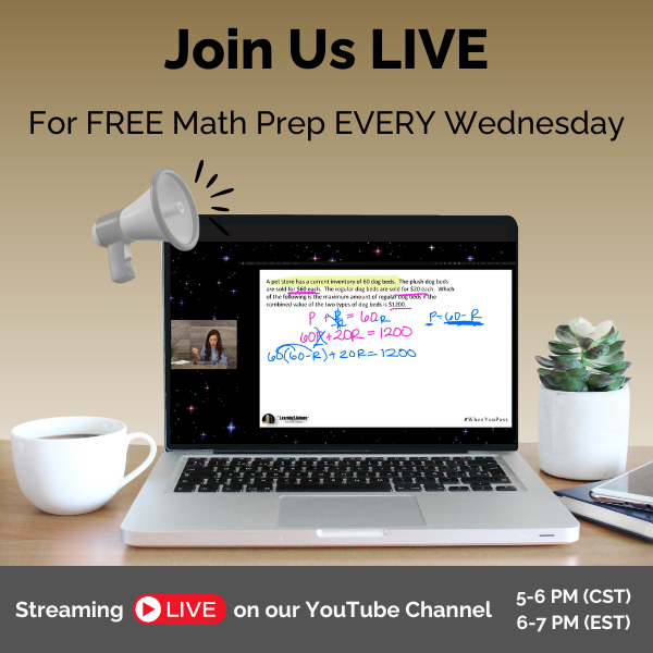 LearningLiaison's tweet photo. Happy Wednesday! 🎉It's time for another LIVE math prep streaming on our YouTube channel. For K-12 teachers preparing for #FTCE, #TExES, or #Praxis. #edchat #WhenYouPass

Join us! https://t.co/mugqE0HtTF https://t.co/gEAX1KBjyI