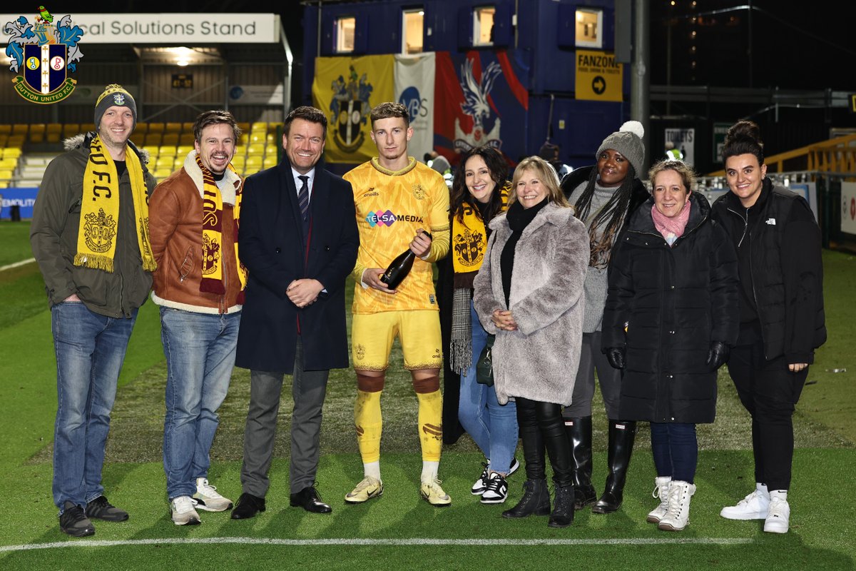 Another brilliant strike 🚀

Will Davies is tonight's Man of the Match, as voted by match sponsors James Bailey Property 🍾

#AmberArmy | #SuttonUnited | #ForeverAmber 💛