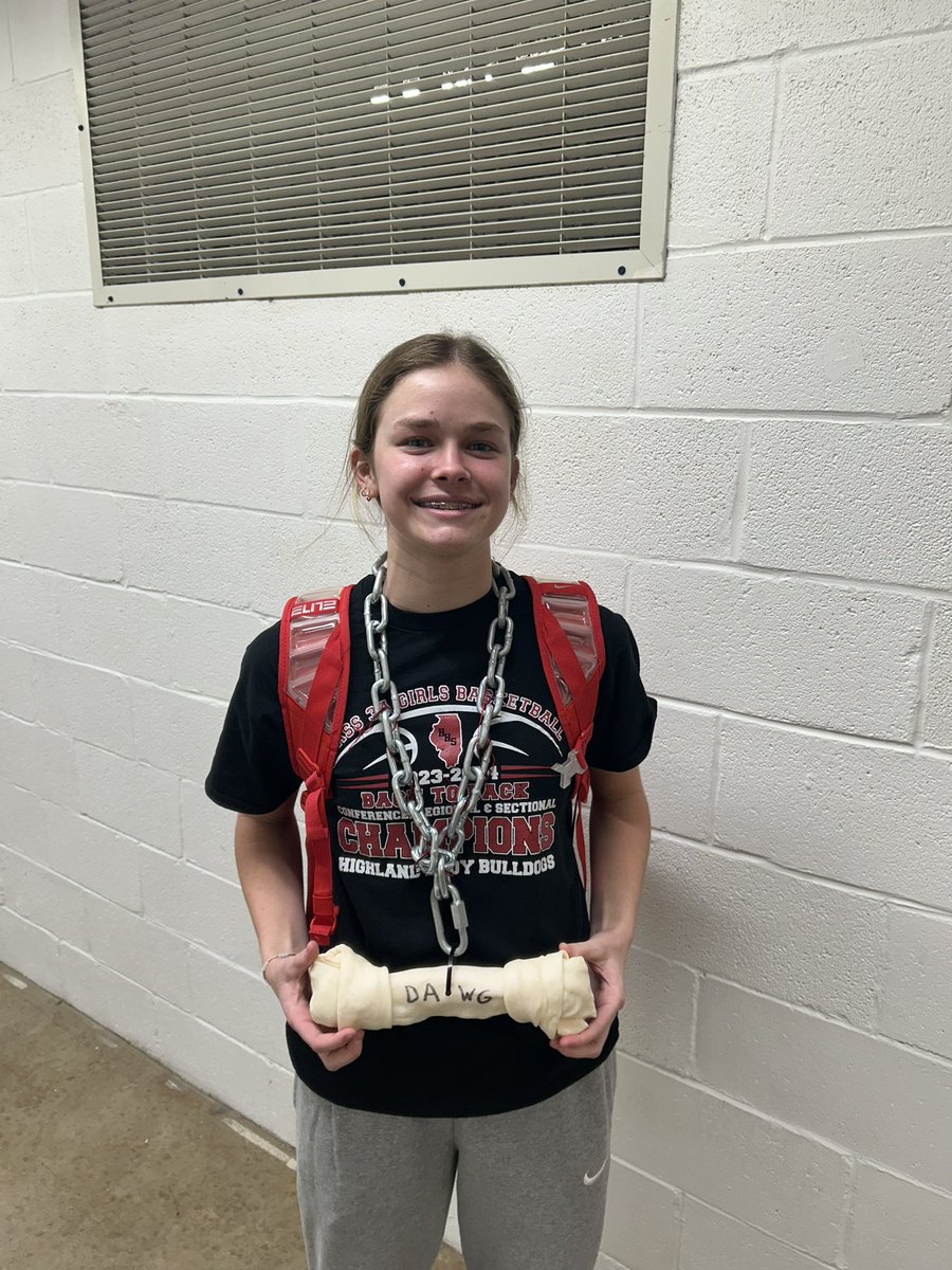 “Dog of the Day” goes out to Jordan Bircher! She continuously gets better and works hard. She makes all her teammates around her better as well. #LadyDogs