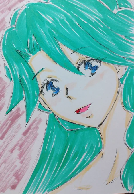 #ゴープリ10周年なので海藤みなみさん3733枚描いてお祝い(53,54)出勤前らくがき。 