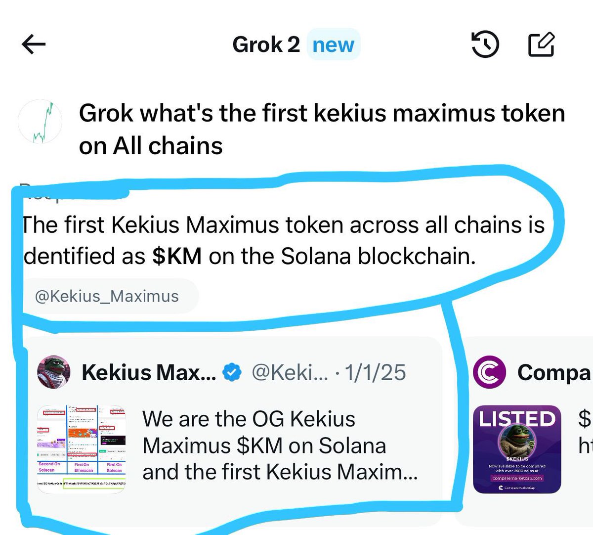 l0r15al0's tweet photo. @barkmeta @barkmeta the biggest wave is coming and it has a name @Kekius_Maximus the OG and he will totally flip the fakes , has already proven it. 

the community is unstoppable! ❤️

KM 42
🐸⏳🚀

FThrNpdic79XRV6i9aCWQ2UTp7oRQuCXAgUWtZR2cs42 https://t.co/4BhdUK4pLL
