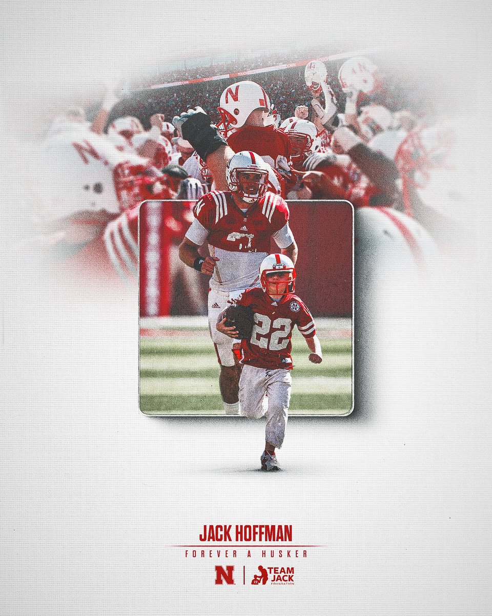 Jack Hoffman embodied what it means to be a Husker every day through his courage, fight, and inspiration.

We are heartbroken by his loss and send all our love to the Hoffman family.