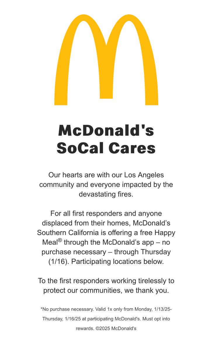 I'm lovin' the benevolence