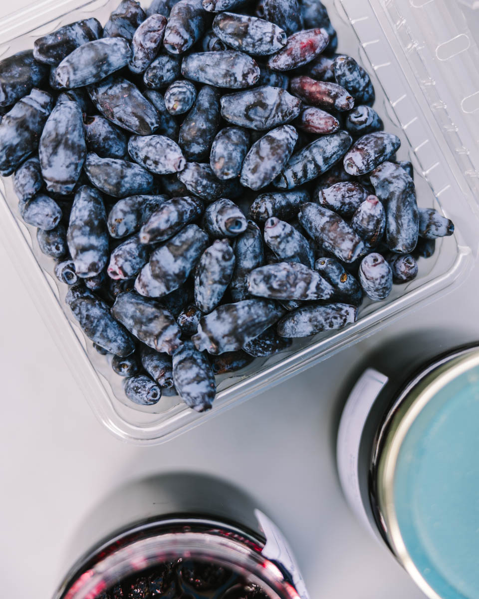 What's a haskap? If you’re not already familiar with this New Brunswick-grown berry, you’re in for a treat! It's is packed with antioxidants &amp; Vit.C with a mix of tangy &amp; sweet. If you haven’t tried haskaps, pick some up the next time you see them. #buylocalforgood #haskap