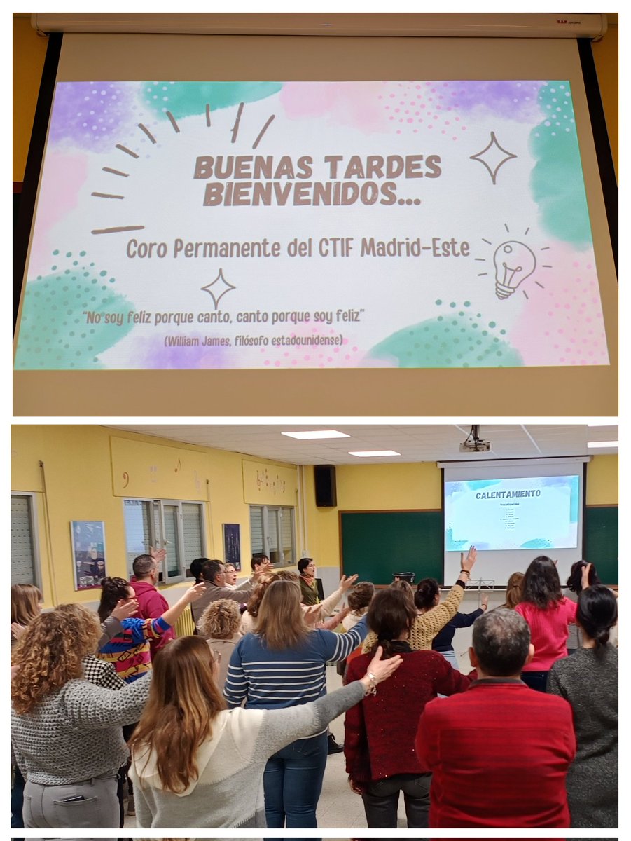 ¡Arranca el CORO PERMANENTE DEL CTIF MADRID-ESTE! Hoy se celebró la primera sesión en el centro colaborador IES Antonio Machado, participando docentes de toda la zona Este. #IF_CMadrid <a href="/ctifmadrideste/">CTIF Este</a> <a href="/MTDHF/">Trini de Haro</a>