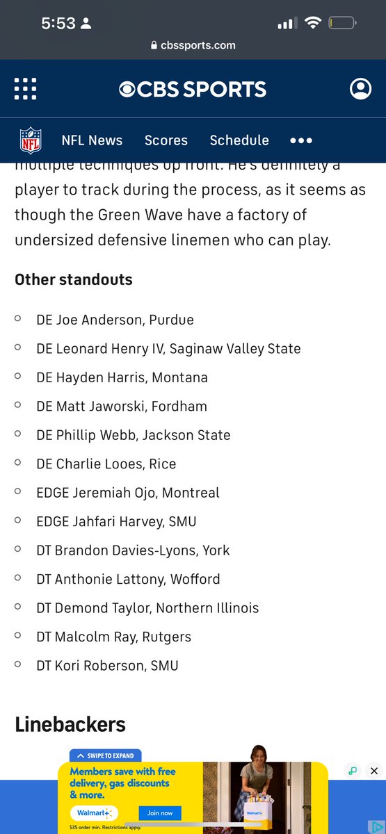 Anthonie Lattany Jr. (@jrlattany) on Twitter photo Blessed to be named a Standout at the <a href="/CGSAllStar/">The College Gridiron Showcase</a>
Thankful for the opportunity <a href="/MRittCGS/">Mike Rittelmann</a> Blessed to be named a Standout at the <a href="/CGSAllStar/">The College Gridiron Showcase</a>
Thankful for the opportunity <a href="/MRittCGS/">Mike Rittelmann</a>