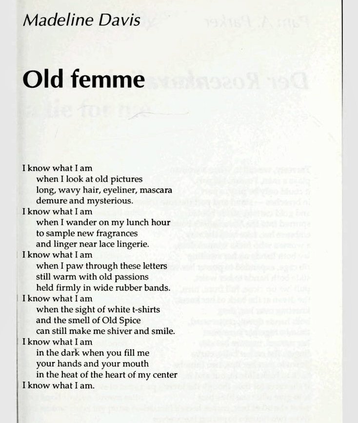 The Persistent Desire : A Femme-Butch Reader, 1992.