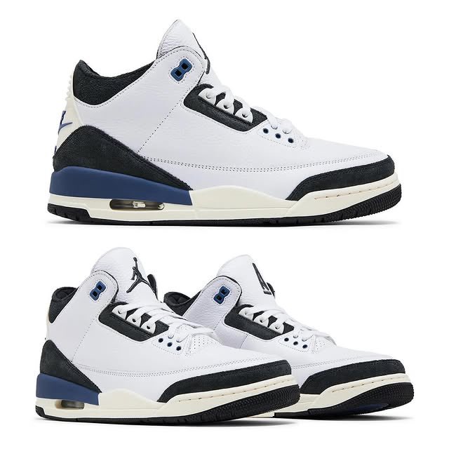 simonsaysdrip's tweet image. The A Ma Maniére x Air Jordan 3 "Diffused Blue" drops March 15th for $225. Don’t miss it! 

#AMaManiere #AirJordan3 #SneakerRelease