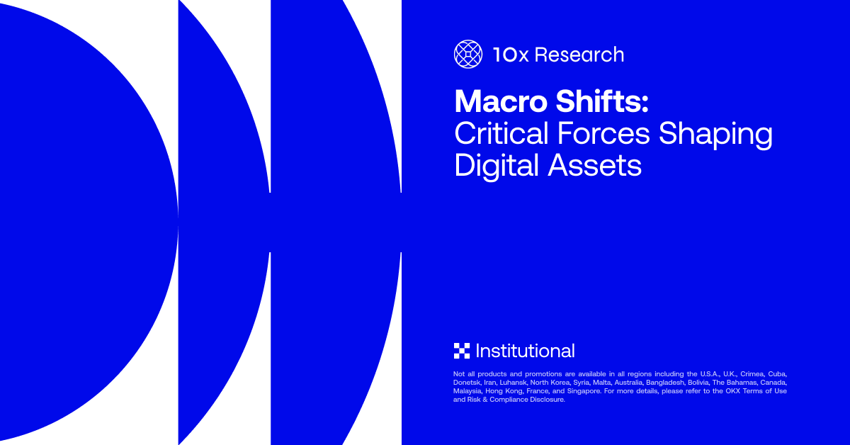 OKX Institutional (@okxinsto) on Twitter photo Kicking off 2025's first Institutional Top of Mind: Our new Macro Shifts series with <a href="/10x_Research/">10x Research</a> analyzes how #MiCA implementation is reshaping Europe's digital asset landscape—from stablecoin dynamics to institutional market structure.
Join us throughout this series decoding Kicking off 2025's first Institutional Top of Mind: Our new Macro Shifts series with <a href="/10x_Research/">10x Research</a> analyzes how #MiCA implementation is reshaping Europe's digital asset landscape—from stablecoin dynamics to institutional market structure.
Join us throughout this series decoding