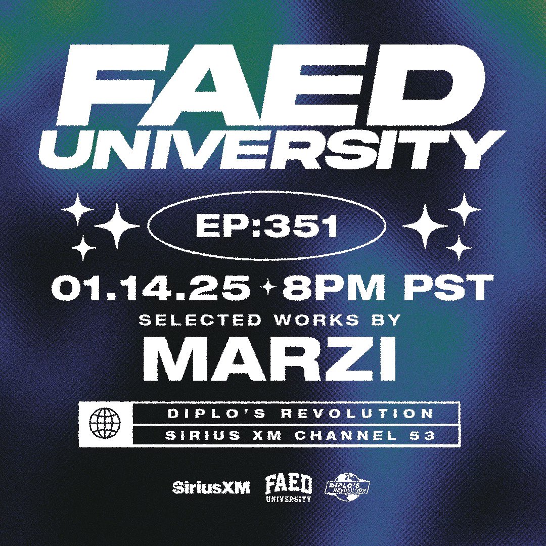 hmcheadliner's tweet photo. .#FAEDUniversity Ep. 351 with @damnmarzi — Now available on Mixcloud &amp; Apple Podcasts App [LISTEN]: https://t.co/7aBdphruyU https://t.co/r4k2B0wrcY