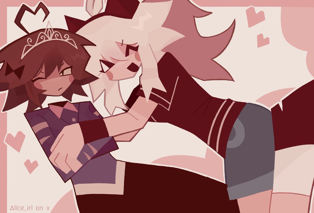 Alice x Katie 

I'm rlly proud of this (OC designs by <a href="/A3DGhost/">NOT Katie 🍁</a>) #fundamentalpapereducation? #fpe? #KATIEVERSE