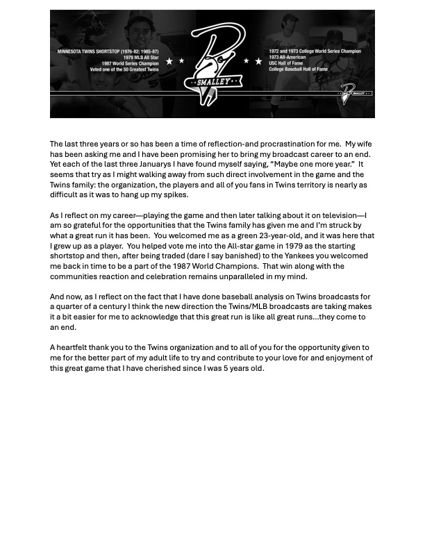 Roy Smalley tweet media