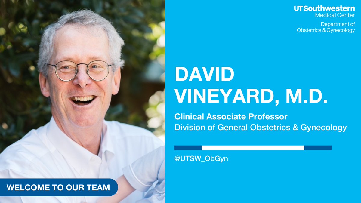 UTSW_ObGyn (@utsw_obgyn) on Twitter photo Welcome Dr. Jennifer Cooper, Dr. Akshaya Jain, and Dr. David Vineyard to our team this month!
Dr. Cooper and Dr. Vineyard will see patients at <a href="/Parkland/">Parkland Health</a> and Dr. Jain is our newest hospitalist at <a href="/utswclements/">Clements University Hospital</a> 🥳 #utswobgyn Welcome Dr. Jennifer Cooper, Dr. Akshaya Jain, and Dr. David Vineyard to our team this month!
Dr. Cooper and Dr. Vineyard will see patients at <a href="/Parkland/">Parkland Health</a> and Dr. Jain is our newest hospitalist at <a href="/utswclements/">Clements University Hospital</a> 🥳 #utswobgyn