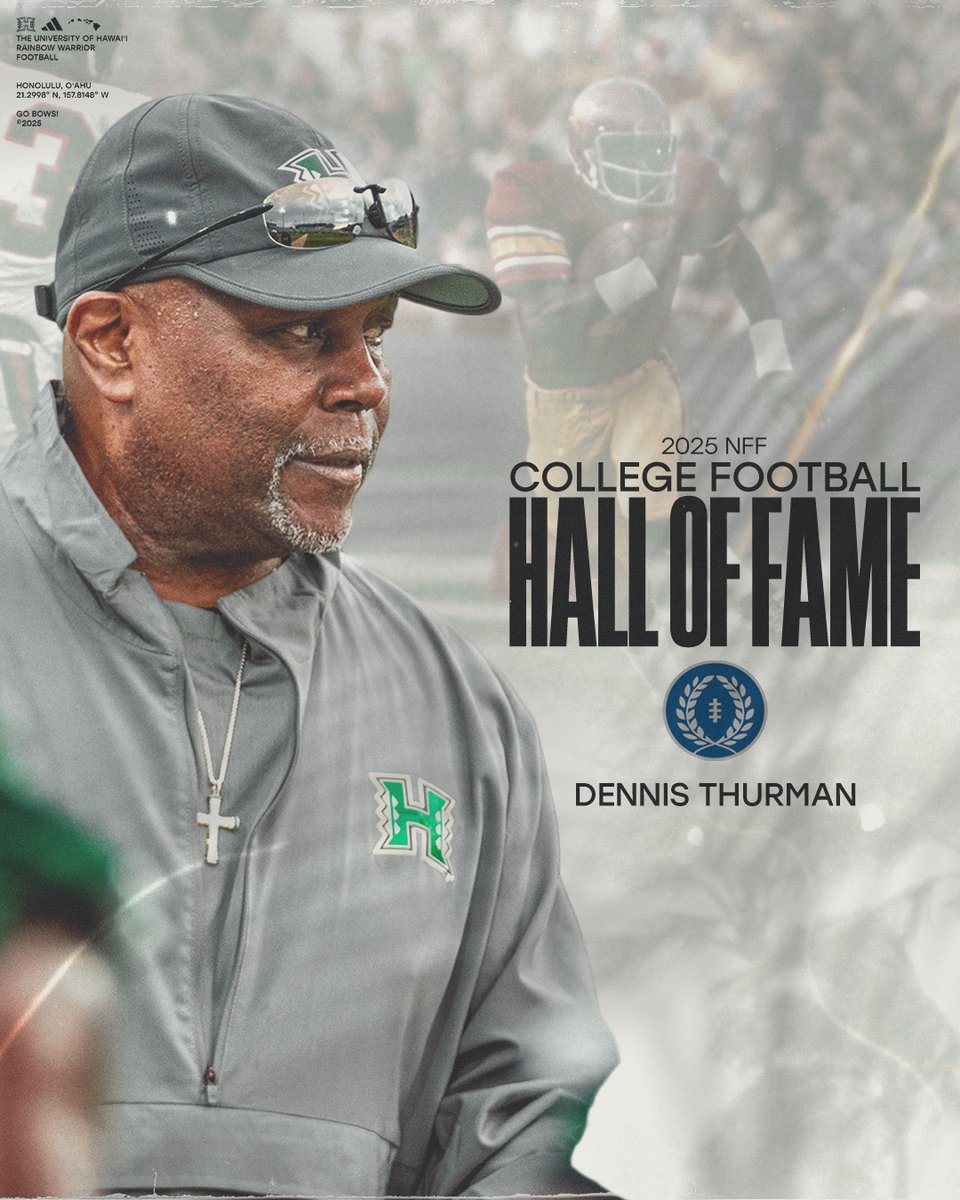 Hawaii Football (@hawaiifootball) on Twitter photo That's our DC 👏
Congrats to Coach Thurman on being inducted into the <a href="/NFFNetwork/">National Football Foundation</a> College Football Hall of Fame!
#BRADDAHHOOD x #GoBows That's our DC 👏
Congrats to Coach Thurman on being inducted into the <a href="/NFFNetwork/">National Football Foundation</a> College Football Hall of Fame!
#BRADDAHHOOD x #GoBows