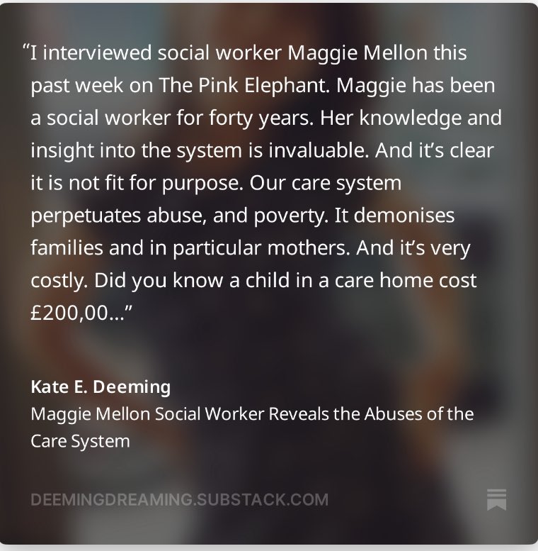 <a href="/ccwild79/">Chris Wild</a> Children’s homes are a ‘hot investment’ as each one charges upwards of £200,000 per child. Plus lawyer fees, social workers etc etc And- as you point out- they are horrific. I interviewed <a href="/maggiemellon/">maggie mellon</a> about this on my podcast. Jaw dropping. podcasts.apple.com/gb/podcast/the…