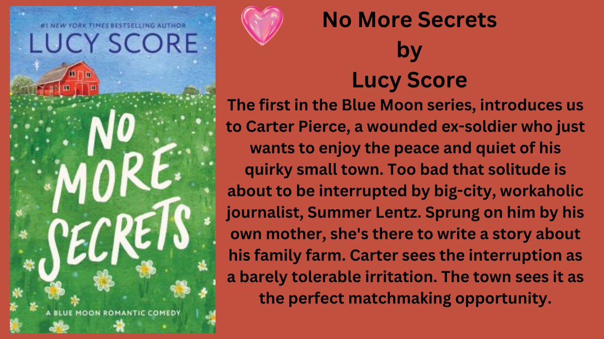 Love is in the Air 

Lucy Score 
Available in hardcover at tinyurl.com/4mmscynj
#love #romancenovels #ValentinesDay