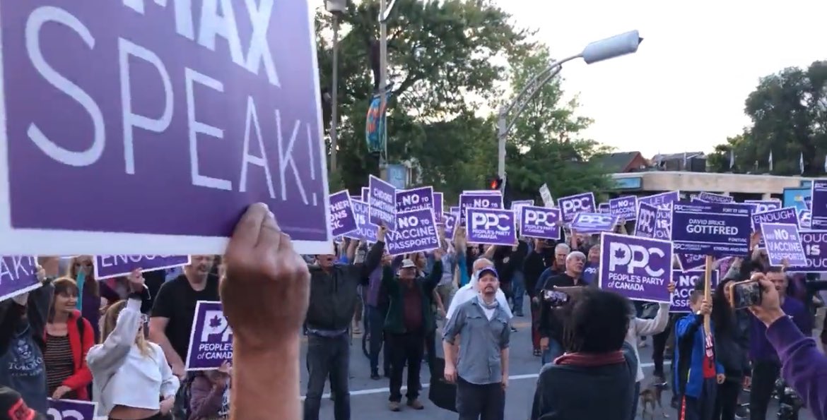 IsaiasPPC's tweet photo. They can silence our leader but they can not ignore our ideas.

The political elites know the PPC was built on defending our ideas openly with passion and conviction, which is why they fear us.

Enough is Enough.

#LetMaxSpeak https://t.co/V6o219LsTD