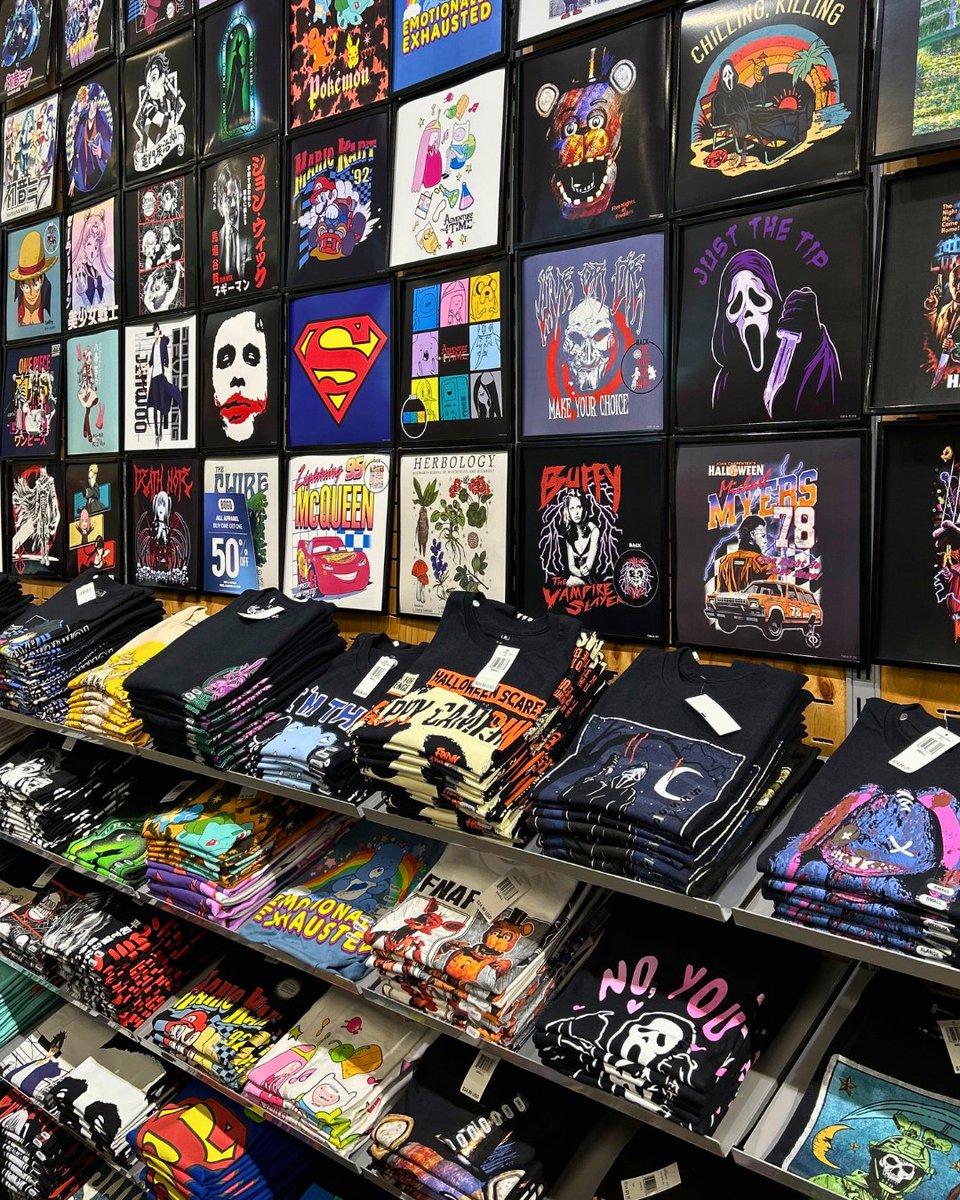 officialfye's tweet photo. Can we get a little commotion for the Tee Wall? π https://t.co/tHny8ugV2w
#GraphicTees #FanTees #FanMerch #Fandom #Horror #Anime #Manga https://t.co/RDOAvzlEyP