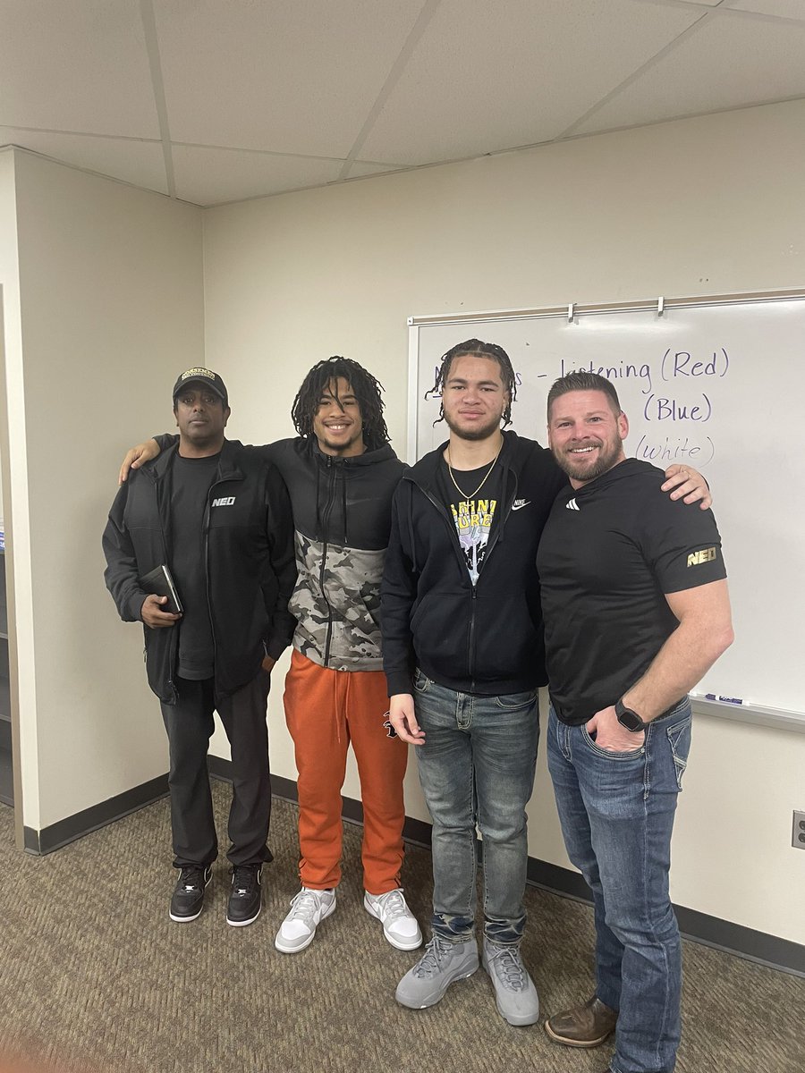 Desean “Thr33zzy” Dennis🎲 (@dennisdesean) on Twitter photo I want to thank <a href="/CoachCrissup/">Zachary Crissup</a> and <a href="/jdwarren09/">CoachWarren</a> for coming out to EC💙!
<a href="/Norsemen_FB/">NEO Football</a> <a href="/Veshion_Arps/">Veshion Arps</a> I want to thank <a href="/CoachCrissup/">Zachary Crissup</a> and <a href="/jdwarren09/">CoachWarren</a> for coming out to EC💙!
<a href="/Norsemen_FB/">NEO Football</a> <a href="/Veshion_Arps/">Veshion Arps</a>