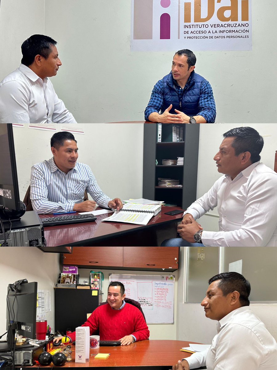 VERIVAI's tweet image. Ciudadanía Informada 📣

El Lic. Avimael Betancourt Santes, nuevo Titular de la Unidad de Transparencia del Ayuntamiento de Chinampa de Gorostiza Veracruz, visitó el #IVAI para fortalecer la colaboración institucional en pro de la transparencia y rendición de cuentas.

Durante su