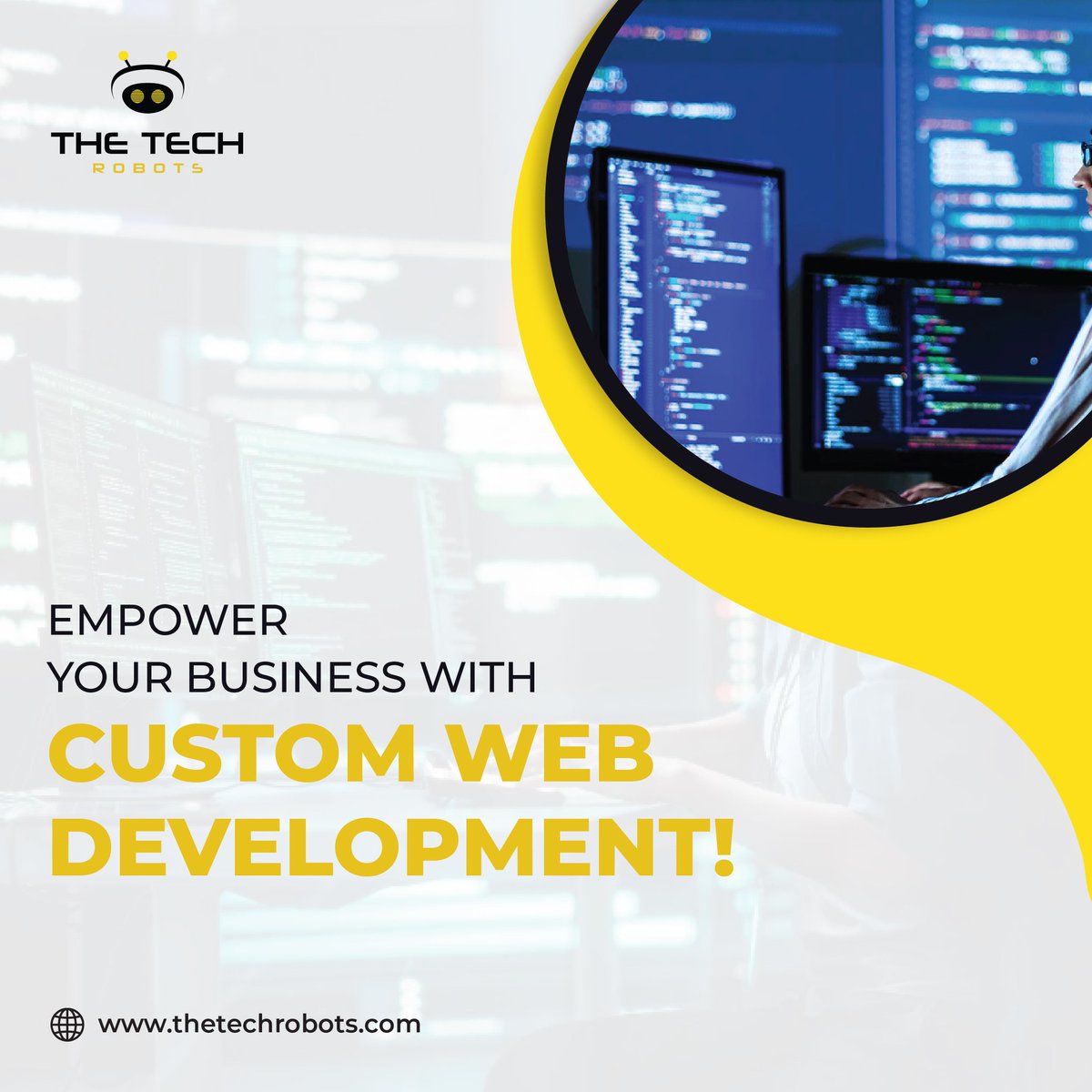 thetechrobots's tweet image. 🌍 Empower Your Brand with professional Custom Web Development!

🚀 Transform Your Digital Presence Today!
📅 Schedule Your Free Consultation!
✉️ info@thetechrobots.com
📞 +353 1 584 0145
🌍 thetechrobots.com

#thetechrobots #CustomWebDevelopment #BrandGrowth #TechSolutions