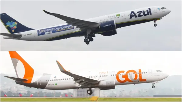 g1's tweet photo. Azul e Gol assinam acordo para unir negócios no Brasil https://t.co/DBMcYrCJ9S #g1 https://t.co/Wtl9e0rUMx