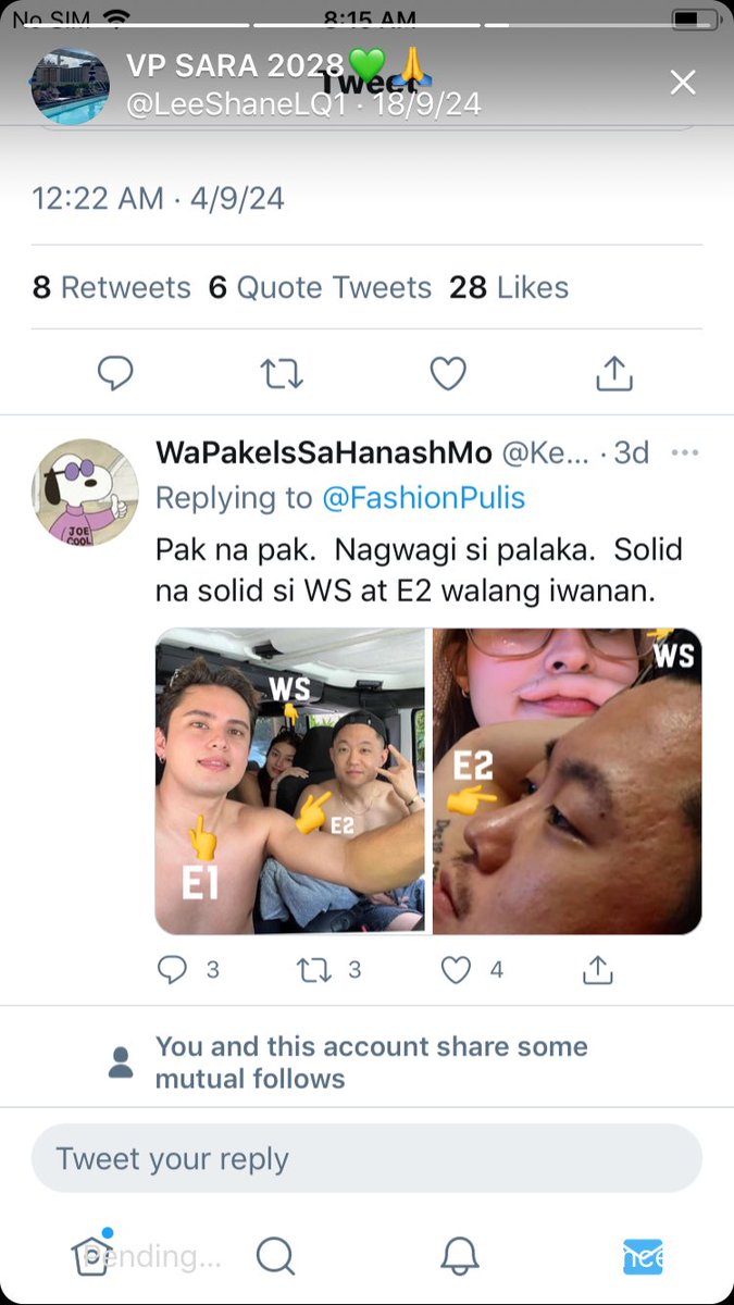 LeeShaneLQ1's tweet photo. @MistyBabyBye True grbedad pinaikot nia si @itsenriquegil mga Gils since 2022, ayaw nia bitiwan at the same time c criminal scammer ka  live In, professional scammer Ang pokpok, script ni frog sinsavi @lyn_joni  Kadiri pmangkin mo wag n syang bumalik Ng Pinas! Thick skin Ang alpot🐸🐍🤮 https://t.co/qV4rWo5TgY