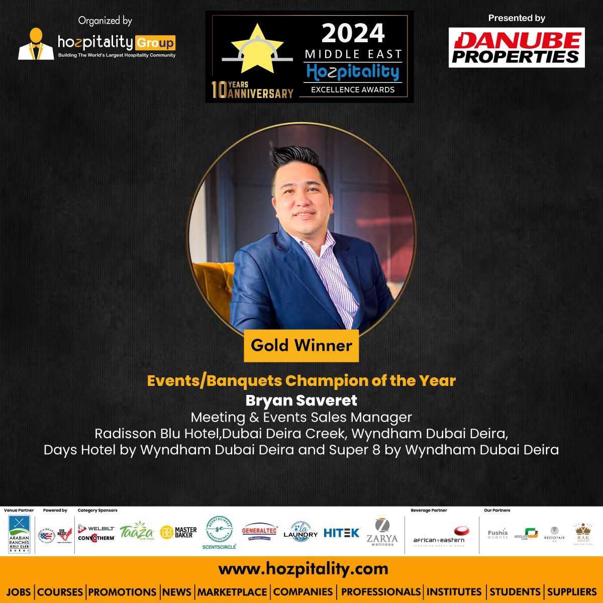 Bryan's passion, versatility, and strategic vision have set him apart in the region's hospitality industry.

#bryansaveret #radissonbluhotel  #wyndhamdubaideira #dayshotelbywyndhamdubaideira #super8bywyndhamdubaideira  #meahea2024 #hozpitality

hozpitality.com/Hozpitalitygro…