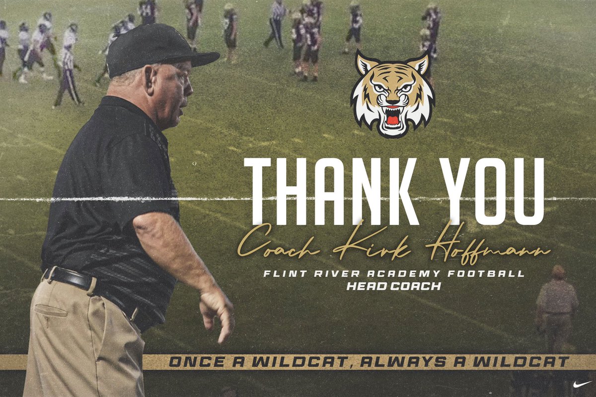 Flint River Academy Football (@fra__football) on Twitter photo ๐๐๐ ๐๐๐.
๐๐๐ ๐๐ช๐ฅ๐.
๐๐๐ ๐๐๐๐๐๐.
Thank you to Coach Hoffmann for his time at FRA. Best of luck on his retirement from the sidelines!
In 9 seasons as HC:
3 State Titles;โ16,โ18,โ23
1 State Runner-Up;โ20
3 Region Titles;โ16,โ23,โ24
#FRAmily | #ProtectTheDen๐พ ๐๐๐ ๐๐๐.
๐๐๐ ๐๐ช๐ฅ๐.
๐๐๐ ๐๐๐๐๐๐.
Thank you to Coach Hoffmann for his time at FRA. Best of luck on his retirement from the sidelines!
In 9 seasons as HC:
3 State Titles;โ16,โ18,โ23
1 State Runner-Up;โ20
3 Region Titles;โ16,โ23,โ24
#FRAmily | #ProtectTheDen๐พ