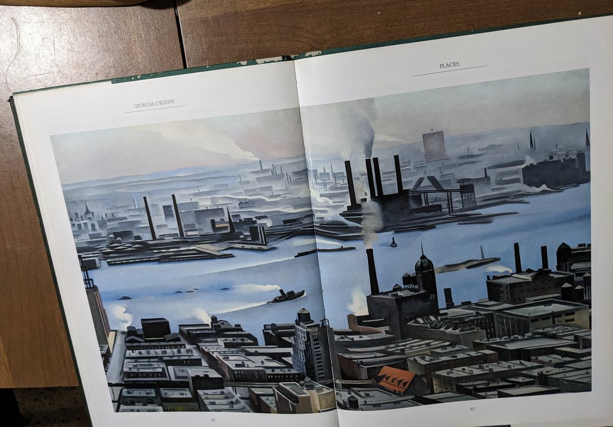 vandul's tweet image. Georgia O'Keefe Port City, in a Book from Nicky Frazier and the Metropolitan Museum of Art #GeorgiaOKeefe #PortCity