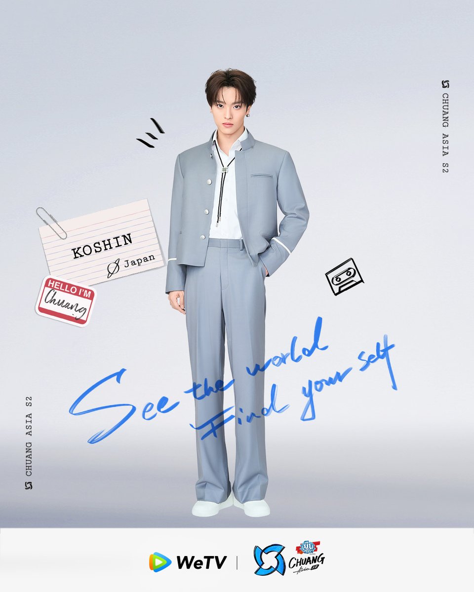 CHUANGASIA's tweet photo. KOSHIN | JAPAN

SEE THE WORLD, FIND YOURSELF. 
🌍🎤🧭🕺🏼🎵🏀🎮🎧✨

#CHUANGAsiaS2
Starting from February 2, 2025
Every Sunday 4.50 PM GMT+7 On WeTV 

#CHUANGAsia #CHUANGAsiaS2TraineeAnnoucement https://t.co/cTmAVkF0bh