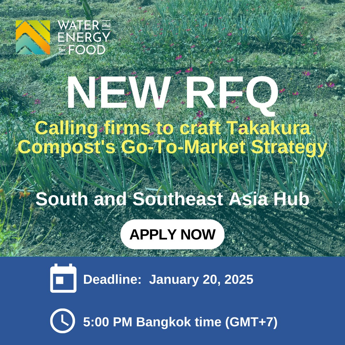 WE4F #SSEA Hub is looking for innovative firms to craft a comprehensive Go-To-Market Strategy for FCCT’s Takakura Compost in the Philippines.

Your expertise can help scale this solution and promote profitability for long-term impact.

Submit now: we4f.org/wp-content/upl…