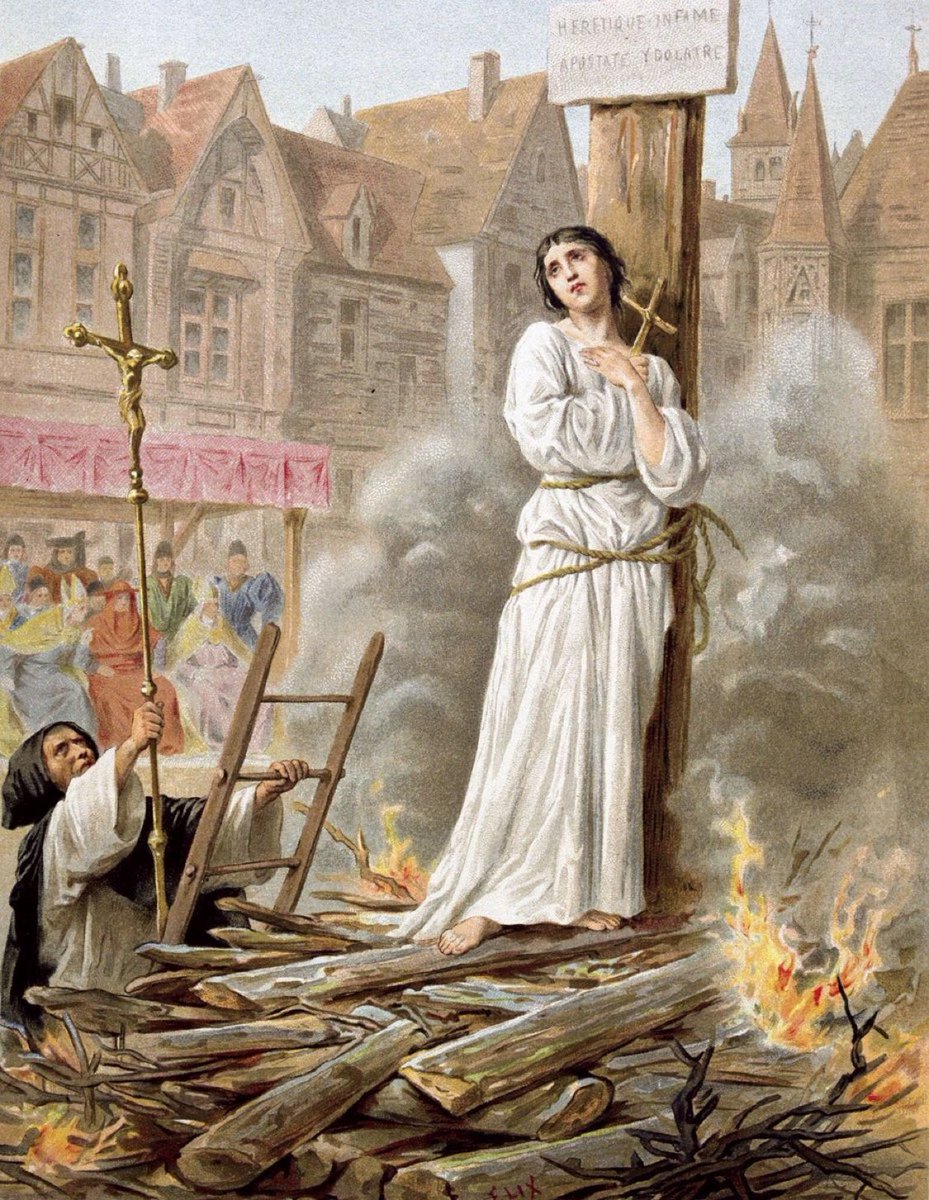 FatherChrisVor1's tweet image. Prayer to Saint Joan of Arc

St Joan of Arc, give me strength:
In this, my time of need, I beg thee to come to my aid.
I humbly ask thee to help me bear my trials with honour,
As I remember you in your earthly agonies.
Blessed Joan, duty bound to God, give me courage:
You who…