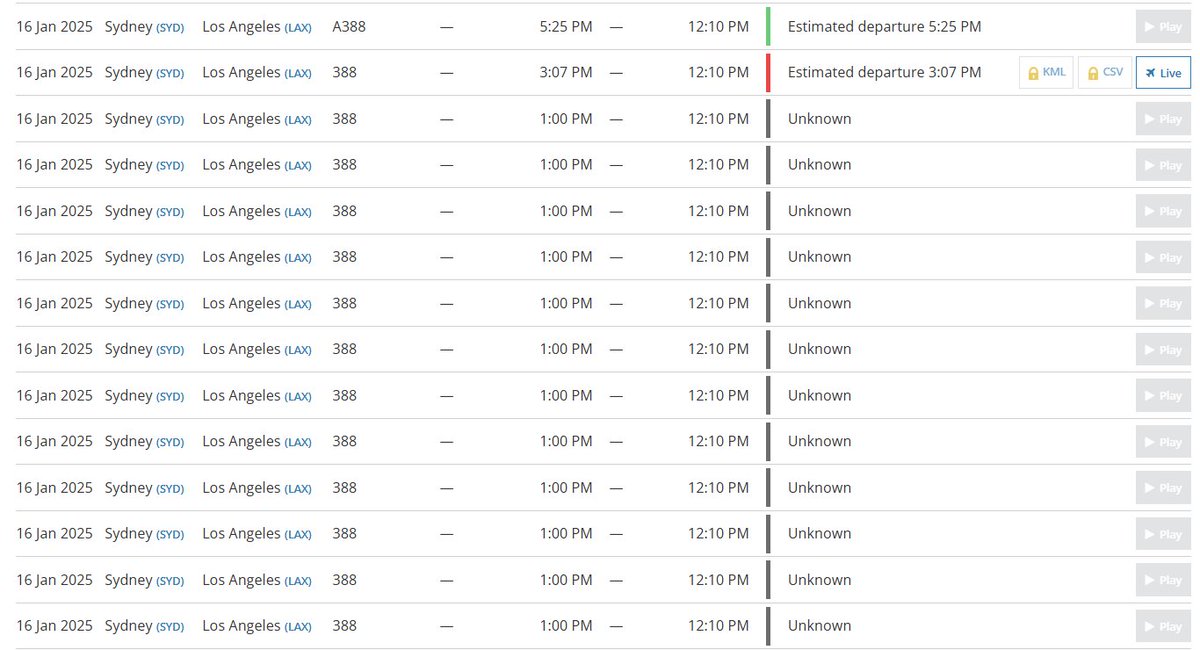 AussieAircraft's tweet photo. Wow, I didn't know Qantas served LAX 14 times daily with the A380!? They don't even own that many! 😂😂 https://t.co/1uv4Ec45fd
