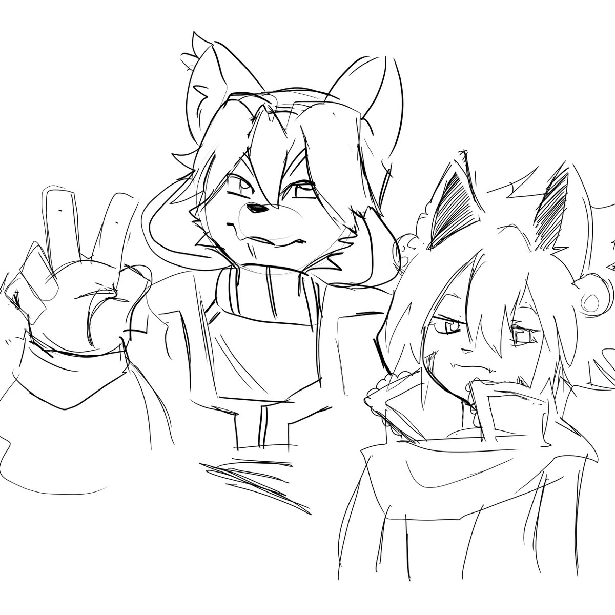 musicndsketches's tweet image. Un garabato que tenía por ahí #solatorobo #redthehunter #elhmelize #furry #doodle