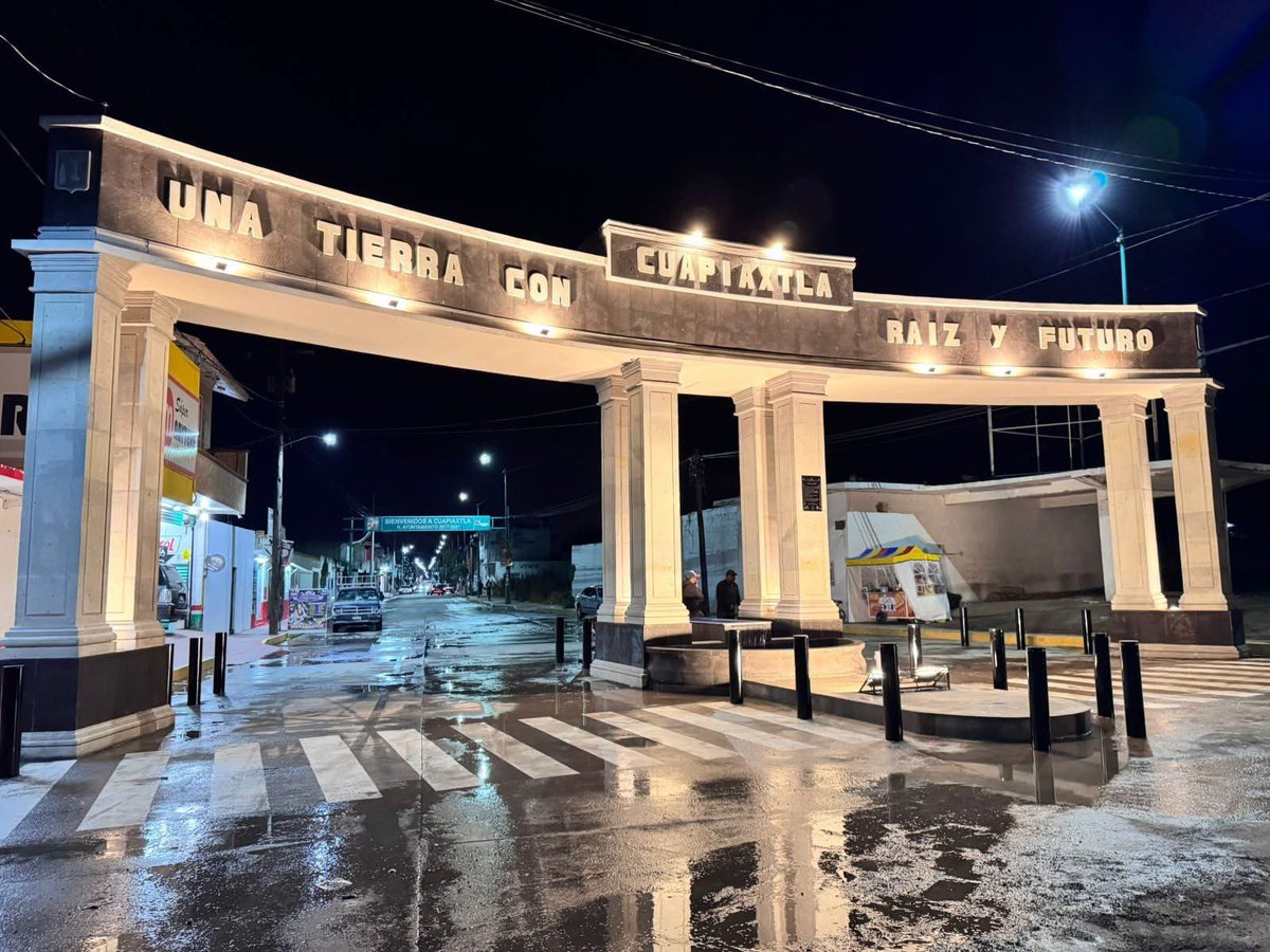 #Cuapiaxtla Brilla con Su Nuevo Arco de Bienvenida ! 
Qué te parece? 
Además estará iluminado.