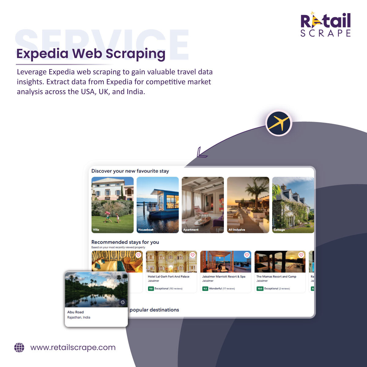 RetailScrap's tweet image. 🌍 Harness Expedia Data Scraping for Travel Success! 🛫
Extract pricing trends, hotel reviews, and flight schedules to optimize your services. Dominate markets in USA, UK, Canada, Australia, UAE, Germany, and more.

#ExpediaScraping #TravelData #PriceTrends #HotelInsights #USA