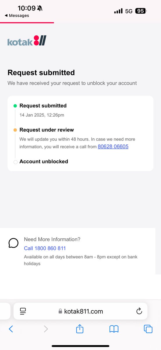 vihari47's tweet photo. Its been more than 48 hours now and account is still in frozen state ! @KotakBankLtd @KotakCares https://t.co/YcVTmbPlje