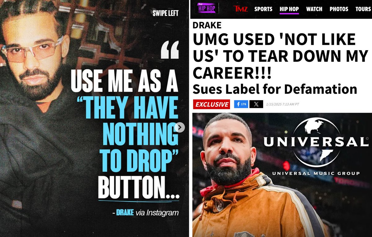 How Drake and his fans went from
"Kendrick has nothing to drop!" to
"Kendrick stole the lyrics!"  to
"Drake is a victim!" 

A thread: