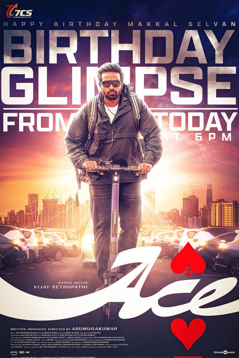 talkies_writeup's tweet image. Vijay Sethupathi’s #ACE - Birthday Special Glimpse Drops Today at 6 PM! 🕕 🎉

#VijaySethupathi #ACEUpdate