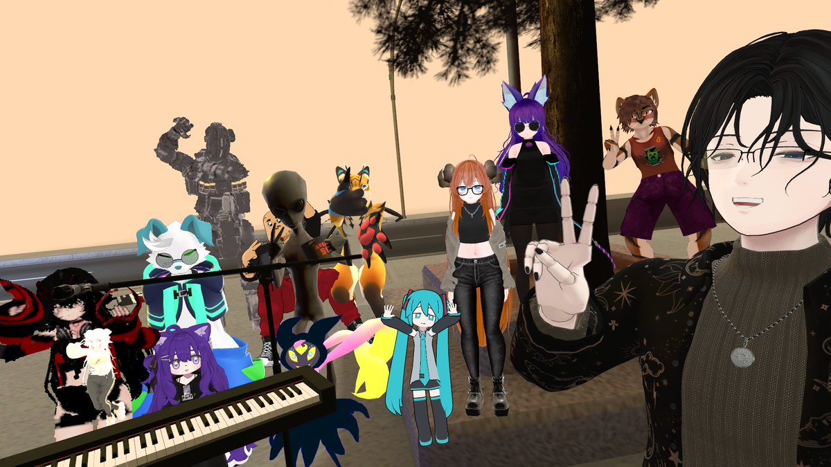 Happy birthday to #VRChat! Been here for about 7 years. Whew! I've loved every second of it.

Tonight's stream will be at the classic VRChat cafe and will consist of the usual acoustic session 😌