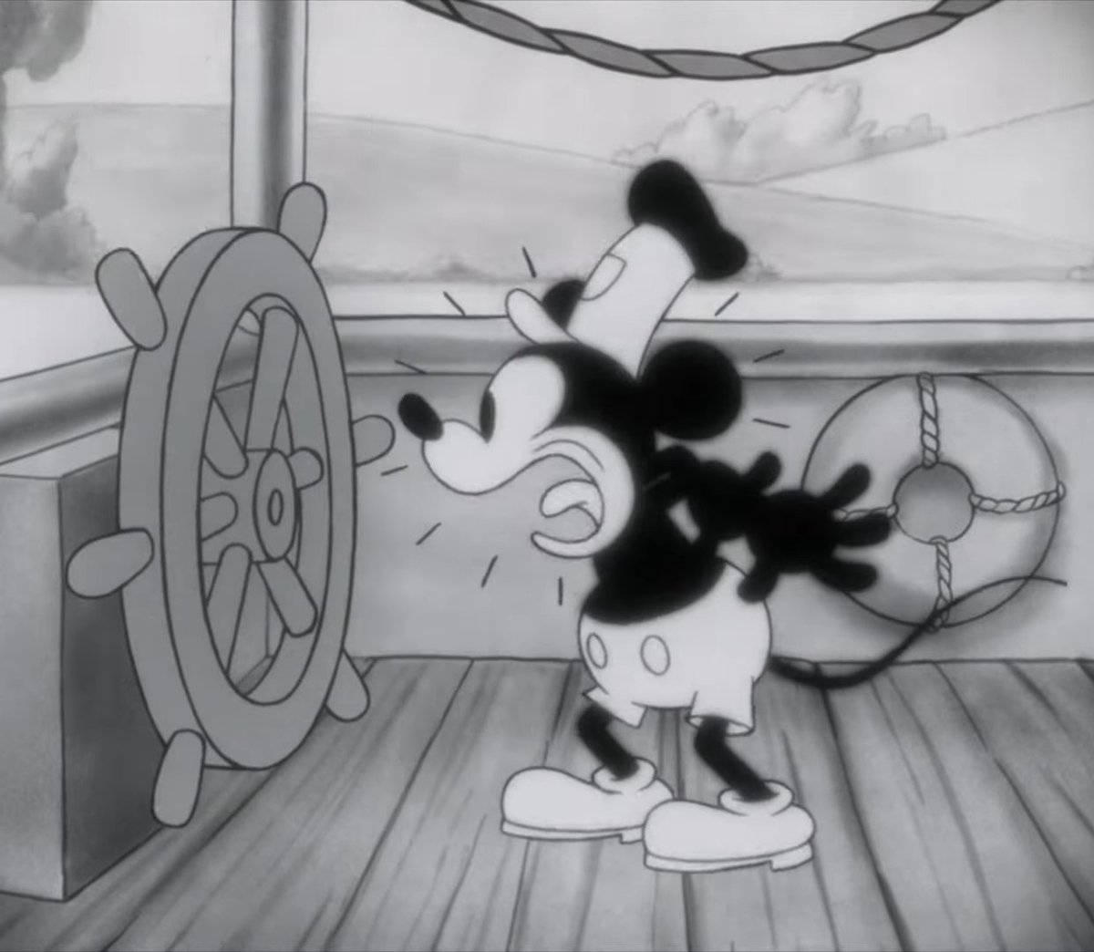 DisneyOfTheDays's tweet photo. Today's Disney Character of The Day is Mickey Mouse (Steamboat Willie) from Steamboat Willie! https://t.co/YKLEH2y0Xw